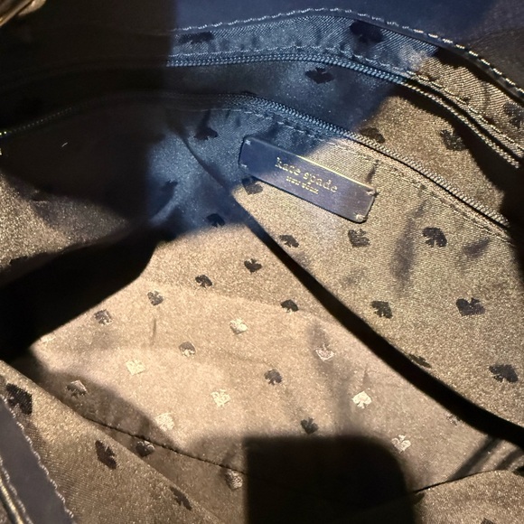 Kate Spade Briar‎ Lane Quilted Denim Meena Satchel Bag T - Picture 8 of 12